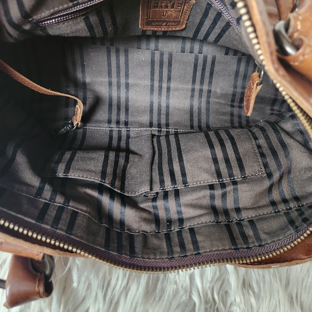 Frye Melsissa Satchel In Brown - Picture 10 of 16